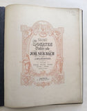 BACH, JOH. SEB.: SECHS SONATEN FÜR VIOLINE SOLO. - Peters, kol.1910.
