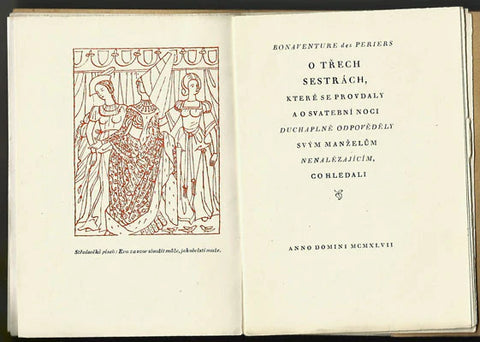 DES PERIERS, BONAVENTURE: O TŘECH SESTRÁCH - 1948.