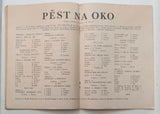VOSKOVEC A WERICH: PĚST NA OKO. - 1947. Divadelní program.