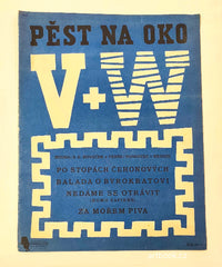 Jiří Voskovec a Jan Werich. PĚST NA OKO. - Noty (1947).