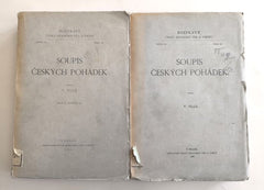 TILLE, VÁCLAV: SOUPIS ČESKÝCH POHÁDEK. I.  a II. svazek. - 1929. 1937.