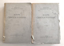 TILLE, VÁCLAV: SOUPIS ČESKÝCH POHÁDEK. I.  a II. svazek. - 1929. 1937.