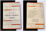 ČAPEK; KAREL: R.U.R. Rossum´s Universal Robots. - 1929. VIII. vydání.