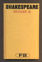 SHAKESPEARE, WILLIAM: RICHARD III. - 1929. Pantheon. /divadlo/