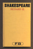 SHAKESPEARE, WILLIAM: RICHARD III. - 1929. Pantheon. /divadlo/