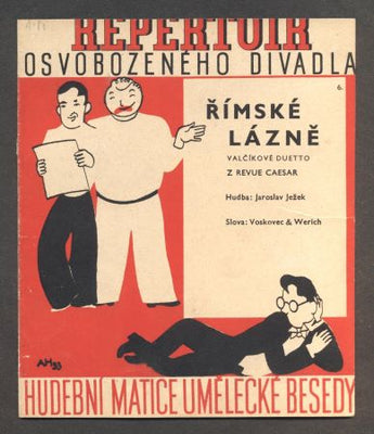 Hoffmeister - JEŽEK, JAROSLAV:  ŘÍMSKÉ LÁZNĚ. - 1933. Slova Voskovec a Werich. Osvobozené divadlo.