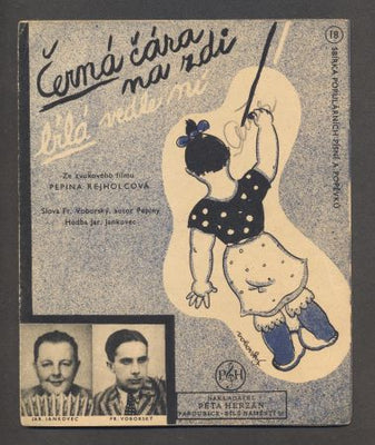 PEPINA REJHOLCOVÁ "ČERNÁ ČÁRA NA ZDI BÍLÁ VEDLE NÍ". - 1932.