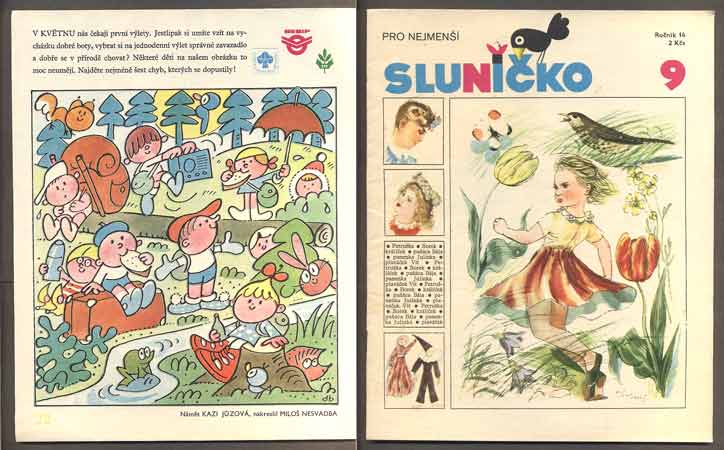 SLUNÍČKO - Měsíčník pro nejmenší. - 1981. Ročník 14., č. 9.