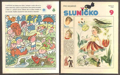 SLUNÍČKO - Měsíčník pro nejmenší. - 1981. Ročník 14., č. 9.