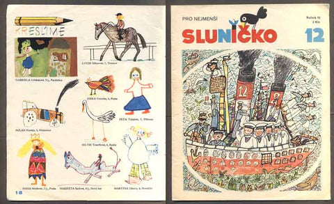 SLUNÍČKO - Měsíčník pro nejmenší. - 1982. Ročník 15., č. 12.