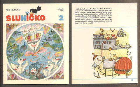 SLUNÍČKO - Měsíčník pro nejmenší. - 1981. Ročník 15., č. 2.