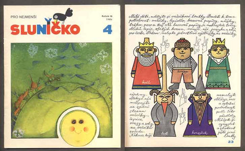 SLUNÍČKO - Měsíčník pro nejmenší. - 1982. Ročník 16., č. 4.