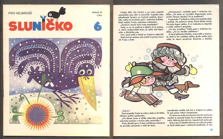 SLUNÍČKO - Měsíčník pro nejmenší. - 1983. Ročník 16., č. 6.