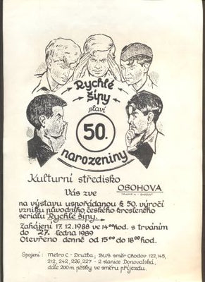 RYCHLÉ ŠÍPY SLAVÍ 50. NAROZENINY. - 1988.