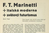 RED. Měsíčník pro moderní kulturu. Roč. 2., č. 6., ůnor 1929. - Marinetti, Futurismus.