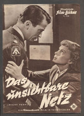 Peck - DAS UNSICHTBARE NETZ (Lidé z temnot). - 1954. Illustrierte Film-Bühne.