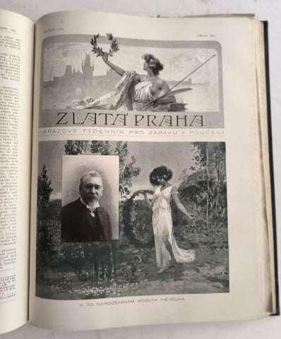ZLATÁ PRAHA. Obrazový týdenník pro zábavu a poučení.  - Roč. XXII. 1905.