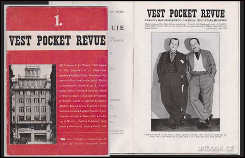 VEST POCKET REVUE. Časopis Osvobozeného divadla. Roč. I, č. 1., 1. října 1929.