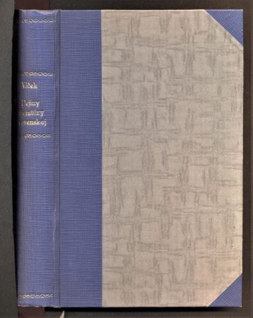 VLČEK, JAROSLAV: DEJINY LITERATÚRY SLOVENSKEJ. - 1923.