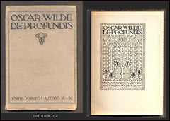 OSCAR, WILDE: DE PROFUNDIS. Knihy dobrých autorů sv. XVIII. - 1906.