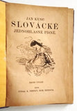 KUNC, JAN: SLOVÁCKÉ JEDNOHLASNÉ PÍSNĚ. - 1918.