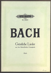 BACH, JOH. SEB.: GEISTLICHE LIEDER.