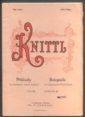 KNITL, K.: PŘÍKLADY KU VŠEOBECNÉ NAUCE HUDEBNÍ.