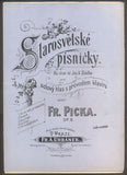 PICKA, FR.: STAROSVĚTSKÉ PÍSNIČKY. OP. 8.