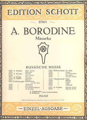 BORODINE, A.: MAZURKA.