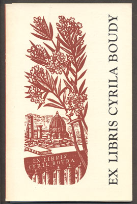 Bouda - EX LIBRIS CYRILA BOUDY. - 1970.