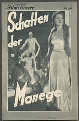 SCHATTEN DER MANEGE / STÍNY MANÉŽE. - 1931.  Illustrierter Film-Kurier. Nr. 194.
