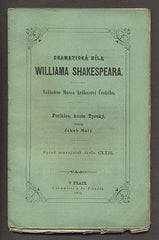 SHAKESPEARE; WILLIAM: PERIKLES, KNÍŽE TYRSKÝ. - 1872