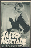 SALTO MORTALE. - 1931.  Illustrierter Film-Kurier. Nr. 236.