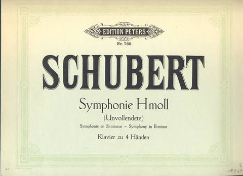 SCHUBERT, FRANZ: SYMPHONIE IN H MOLL.