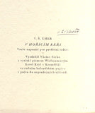 UHER; V. Š.: V HOŘÍCÍM KEŘI. - (1949).