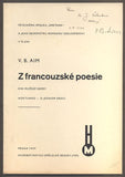 AIM, V. B.: Z FRANCOUZSKÉ POESIE. - 1939.