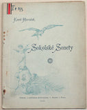 HLAVÁČEK; KAREL: SOKOLSKÉ SONETY. - 1895. 1. vyd.