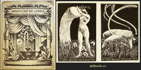 1924. 285 ilustrací. 150 výtisků pro subskribenty. Erotika. /q/exlibris/