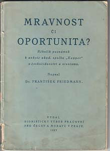 1927. Českožidovství; sionismus. 