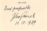SMREK; JÁN: IBA OČI. - 1933. S podpisem autora.