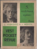 VOSKOVEC & WERICH.: VEST POCKET REVUE. - 1928. Malá edice Odeon sv. 8. /w/