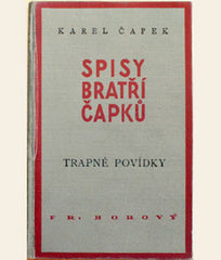 ČAPEK; KAREL: TRAPNÉ POVÍDKY. - 1933. 3. vyd.
