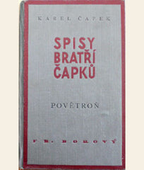 ČAPEK; KAREL: POVĚTROŇ. - 1940.