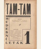 'TAM - TAM'. Hudební leták. - 1925-1926. Číslo 1-6; vše co vyšlo. Hudební avantgarda; Dadaismus; E. F. Burian.