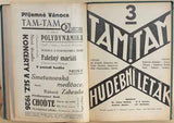 'TAM - TAM'. Hudební leták. - 1925-1926. Číslo 1-6; vše co vyšlo. Hudební avantgarda; Dadaismus; E. F. Burian.