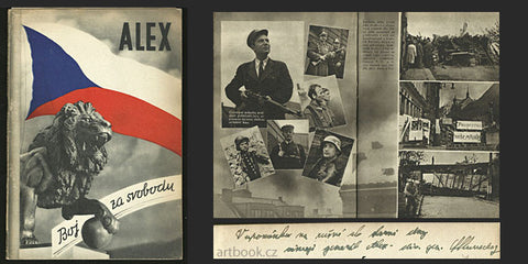 1947. K. HÁJEK; E. FAFEK; V. CHOCHOLA;E. LUDWIG; ILLEK a PAUL./odboj/Pražské povstání/