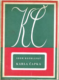 ČAPEK; KAREL: SEDM ROZHLÁSKŮ KARLA ČAPKA. - 1946. Ilustrace a ob. OTAKAR MRKVIČKA. /60/