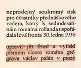 ROLLAND; ROMAIN: ŽIVOTOPISNÉ ZÁPISKY. - 1936. Levá fronta; soukromý tisk; typo JIŘÍ FRIML.