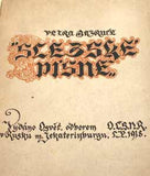1918. Legionářský tisk. Typografie; ilustrace a kaligrafie PETR PIŠTĚLKA.