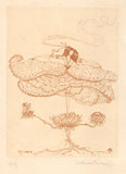 TRAPP; HEDE VON: RADIERUNGEN. - 1913. 1. Folge. Blumenwesen. 5 celostr. sign. leptů.
